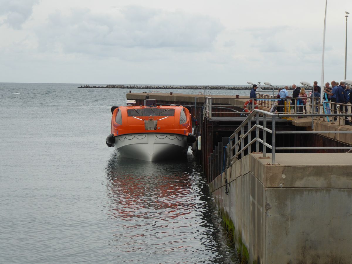 Tenderboot in Helgoland